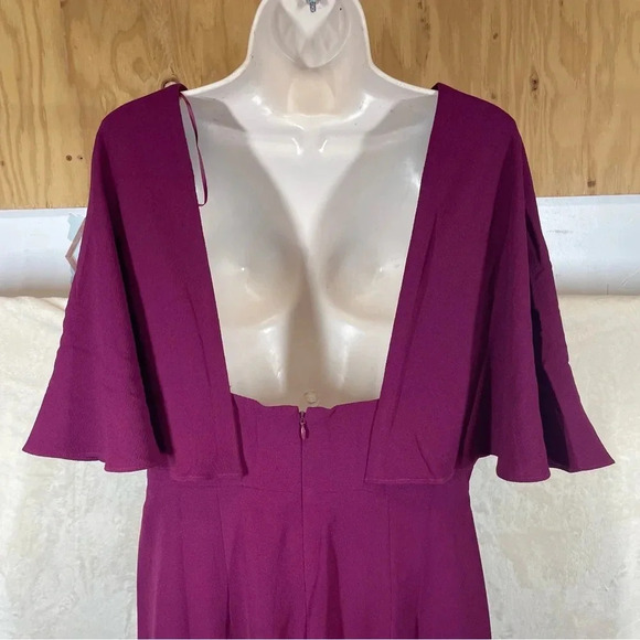 Dress the Population Louisa Butterfly Sleeve Cocktail Dress size large NEW - Picture 9 of 14